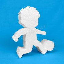Calciatore bambino azione polistirolo
