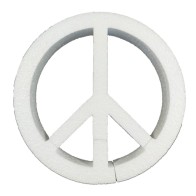 Símbolo de la paz 20cm eps para decoración y manualidades