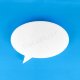 Polystyrene speech bubble decoration