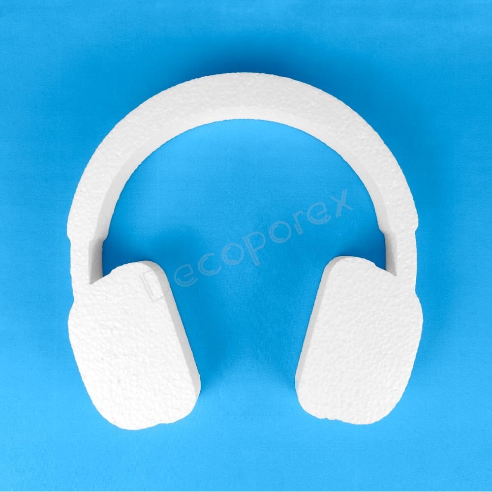 Casque audio polystyrène décoration