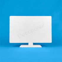 Televisore polistirolo decorazione