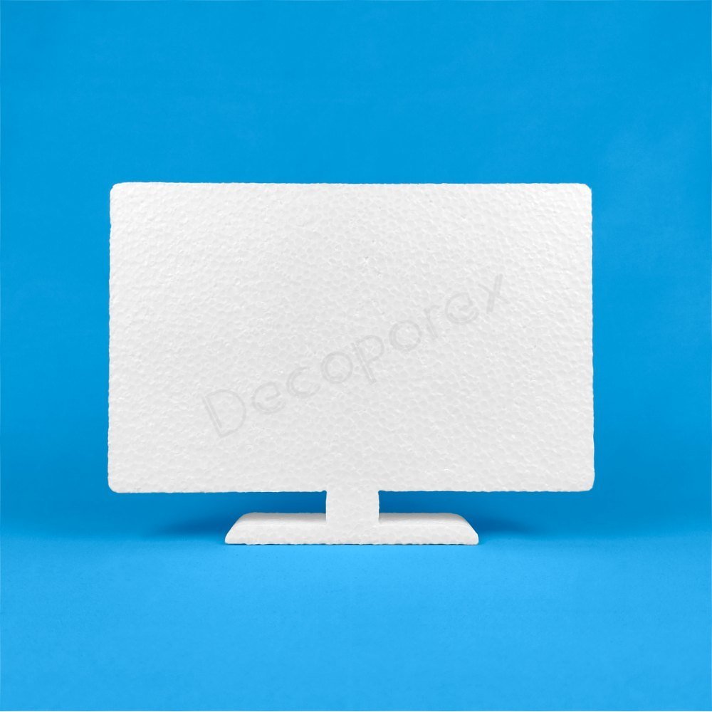 Televisor de poliestireno decoración