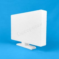 Televisor de poliestireno decoración