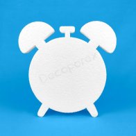 Alarm clock polystyrene decoration