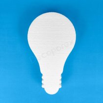 Lampadina polistirolo decorazione