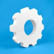 Gear polystyrene decoration