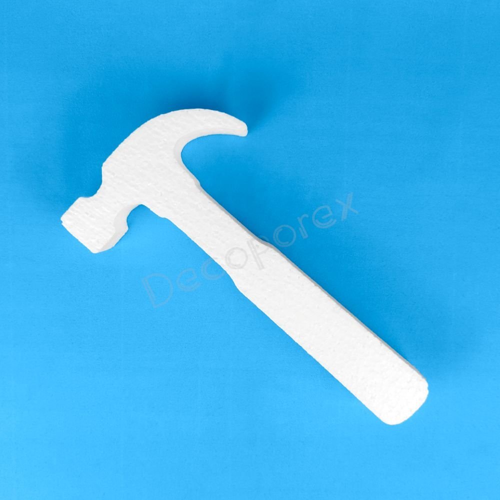 Hammer aus Styropor Dekoration