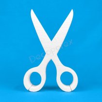 Scissors polystyrene decoration