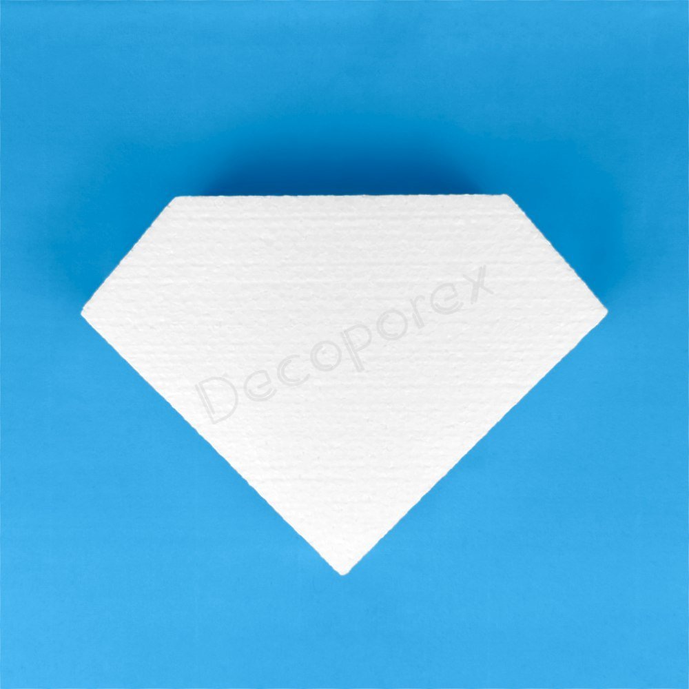 Diamant polystyrène décoration