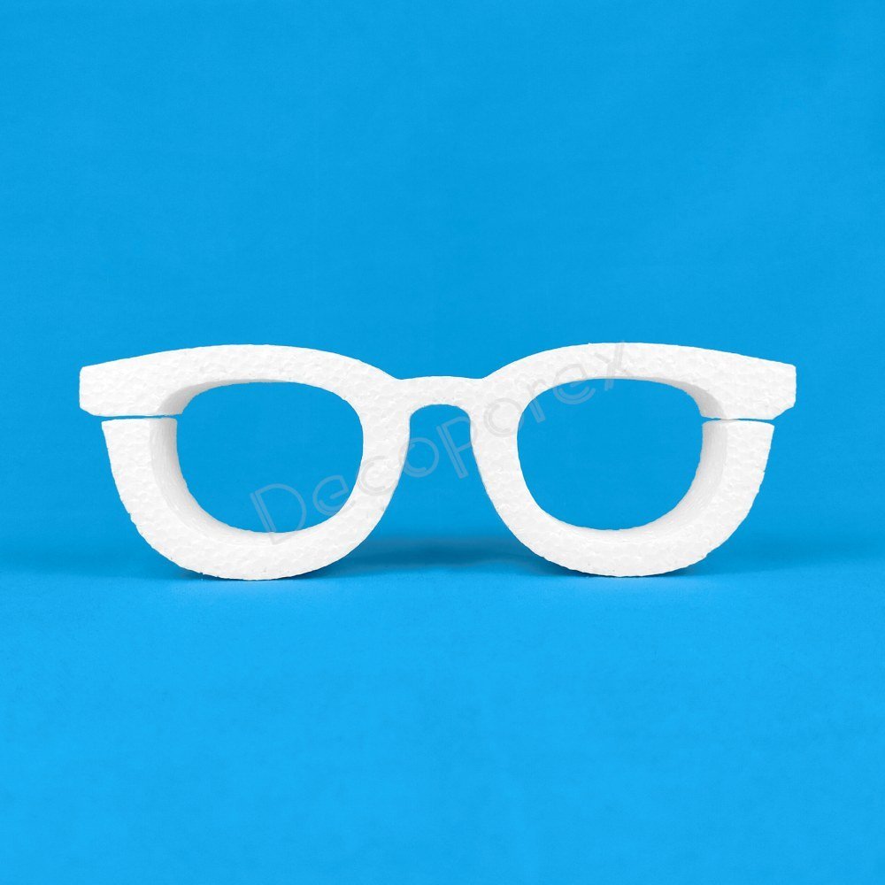 Polystyrene glasses shape for photo booths, events and displays