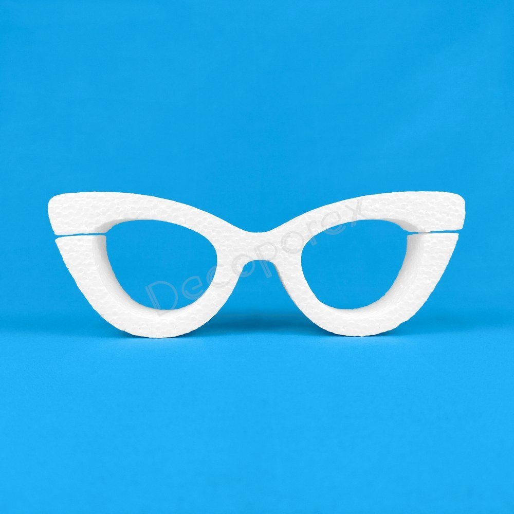 Polystyrene glasses shape for photo booths, events and displays
