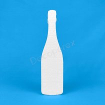 Polystyrene champagne bottle for weddings, parties and festive displays