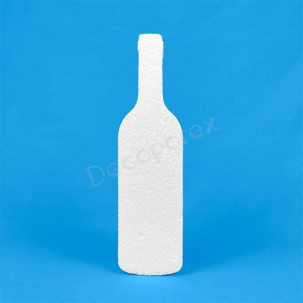 Polystyrene wine bottle for wineries, restaurants and themed displays