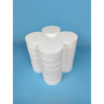 Polystyrolzylinder Ø10x3 cm | 24er-Set
