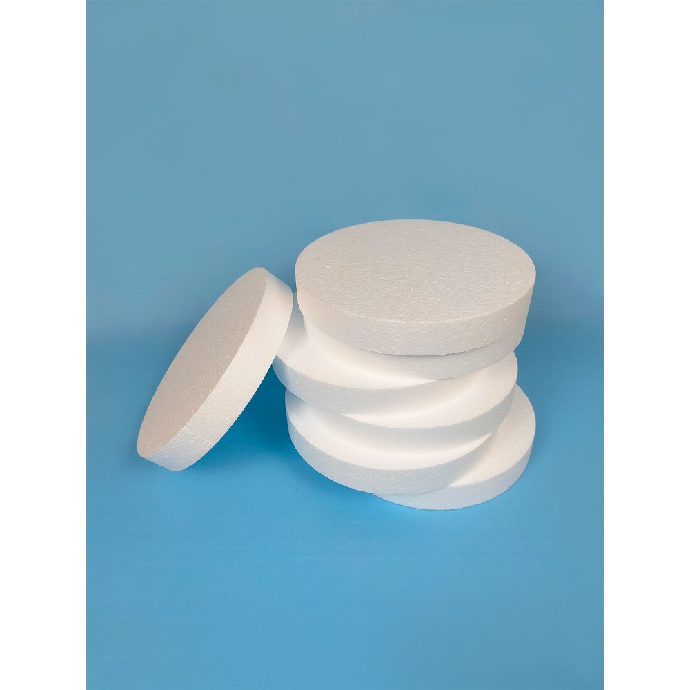 Polystyrolzylinder Ø20x3 cm | 6er-Set
