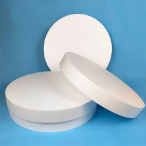 Ø40x5 cm polystyrene cylinder | pack of 4