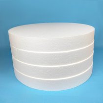 Polystyrolzylinder Ø40x5 cm | 4er-Set