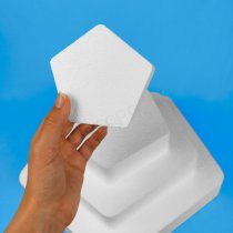 Polystyrene cake base kit – Pentagonal, 3 tiers, for geometric setu...