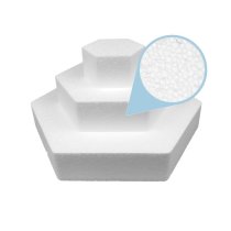 Polystyrene cake base kit – Hexagonal, 3 tiers, for modern composit...