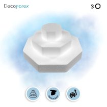 Polystyrene cake base kit – Octagonal, 3 tiers, for elegant setups ...