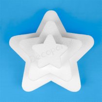 Polystyrene cake base kit – Star, 3 tiers, for special celebrations...
