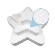 Polystyrene cake base kit – Star, 3 tiers, for special celebrations...