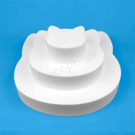 Kit de bases à gâteau en polystyrène – Tête de chat, 3 étages, pour...