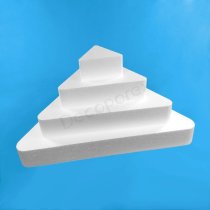 Kit di basi per torta in polistirolo – Triangolare, 4 piani, per al...