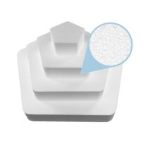 Polystyrene cake base kit – Pentagonal, 4 tiers, for geometric setu...