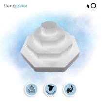Polystyrene cake base kit – Octagonal, 4 tiers, for elegant setups ...