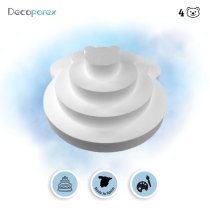 Polystyrene cake base kit – Bear head, 4 tiers, for children's part...