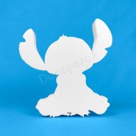 Sitzender Stitch aus Styropor zum Dekorieren – Kindergeburtstage und Disney-Deko