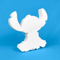 Silhouette de Stitch assis en polystyrène à décorer – Anniversaires et fêtes Disney