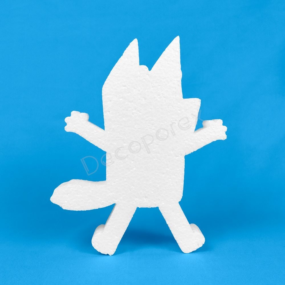 Sagoma di Bluey in polistirolo da decorare – Compleanni e feste a tema
