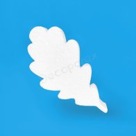 Polystyrene oak leaf for DIY crafts and autumn décor