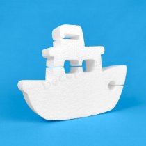 Boat polystyrene shape for nautical decorations, parties and displays