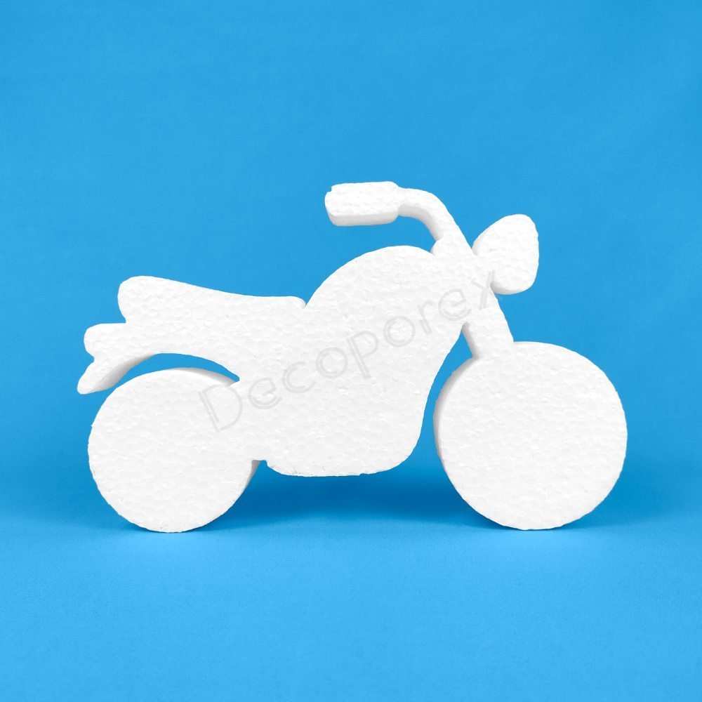 Klassisches Motorrad aus Styropor zum Dekorieren – Modell 2