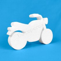 Silhouette de moto classique en polystyrène à décorer – Modèle 2