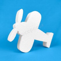 Propeller airplane polystyrene shape for decoration and DIY crafts