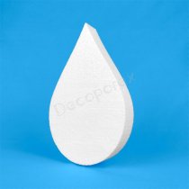 Goutte d'eau en polystyrène pour décoration, événements et loisirs créatifs