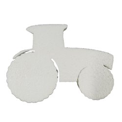 Trattore in polistirolo espanso alto 15 cm per decorazione e artigianato