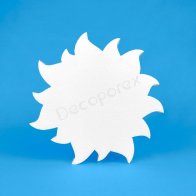 Sun polystyrene shape for decoration, DIY crafts and school projects