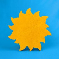 Soleil en polystyrène pour décoration, loisirs créatifs et projets scolaires