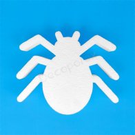 Polystyrene spider for Halloween decorations, parties and DIY crafts