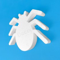Polystyrene spider for Halloween decorations, parties and DIY crafts