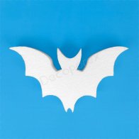 Polystyrene bat for Halloween decorations, spooky parties and DIY crafts