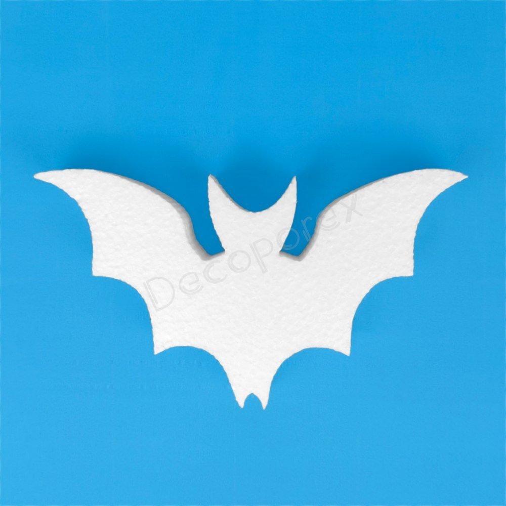 Polystyrene bat for Halloween decorations, spooky parties and DIY crafts