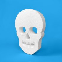 Día-de-los-Muertos-Totenkopf aus Styropor für Halloween und Dekoration