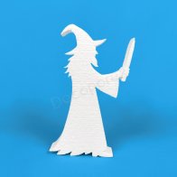 Brujo de poliestireno para Halloween, decoración mágica y fiestas temáticas