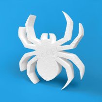 Araña espeluznante de poliestireno para Halloween y decoración de miedo